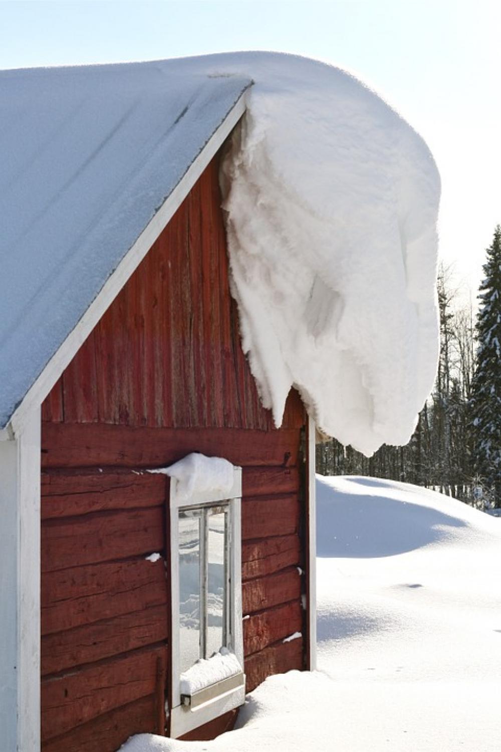 Snow Winter House Drift Wooden House Building Snow Winter House Drift Wooden House Building