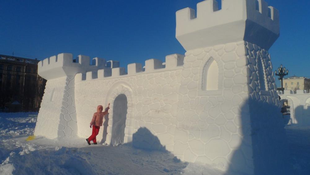Snow Castle Sky No Sunset Snow Castle Sky No Sunset