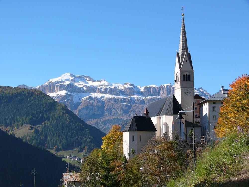 South Tyrol Dolomites Church Steeple South Tyrol Dolomites Church Steeple