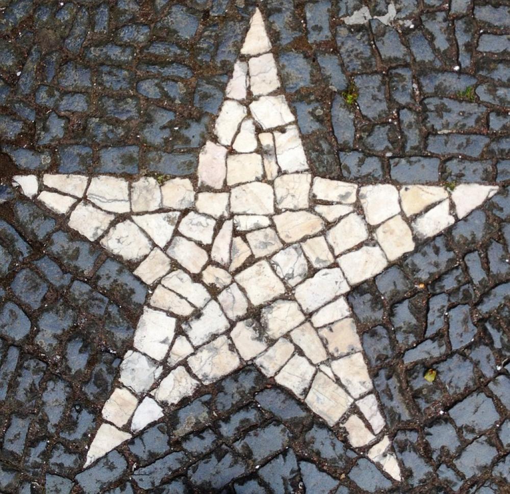Star Mosaic Stone Star Mosaic Stone
