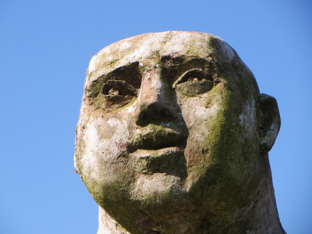 Statue Stone Face Figure Stone Figure Man Statue Stone Face Figure Stone Figure Man