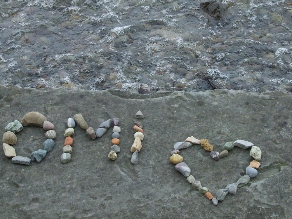 Stones Message Text Heart Love Thank You Stones Message Text Heart Love Thank You