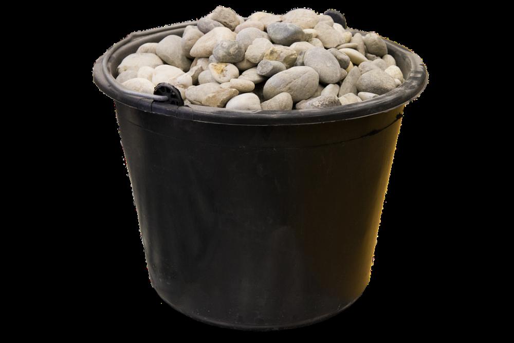 Stones Bucket Rocks Round Stones Bucket Rocks Round