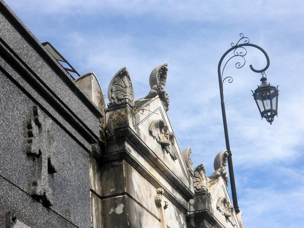 Street Lamp Cemetery Facade Cruz Religion Street Lamp Cemetery Facade Cruz Religion