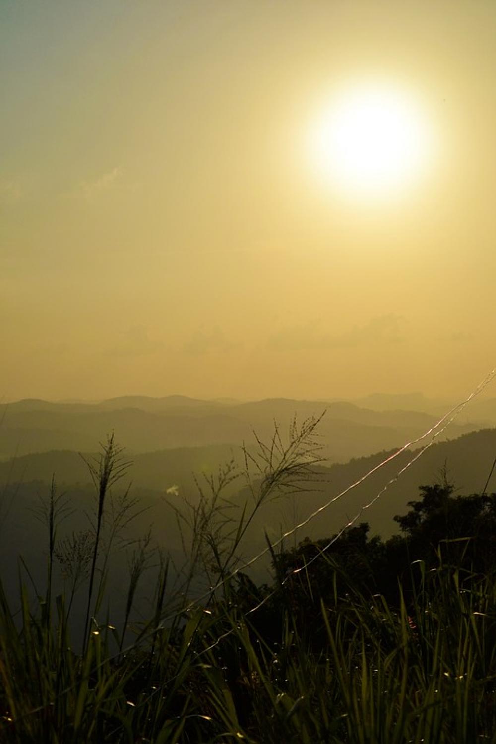Sun Set Scene Yellowish Yellow Sun Sun Bright Sun Set Scene Yellowish Yellow Sun Sun Bright