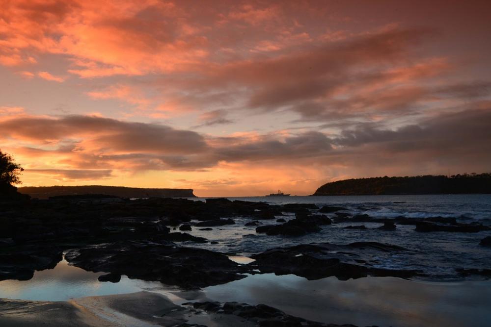 Sunrise Sydney Australia Clouds Orange Balmoral Sunrise Sydney Australia Clouds Orange Balmoral
