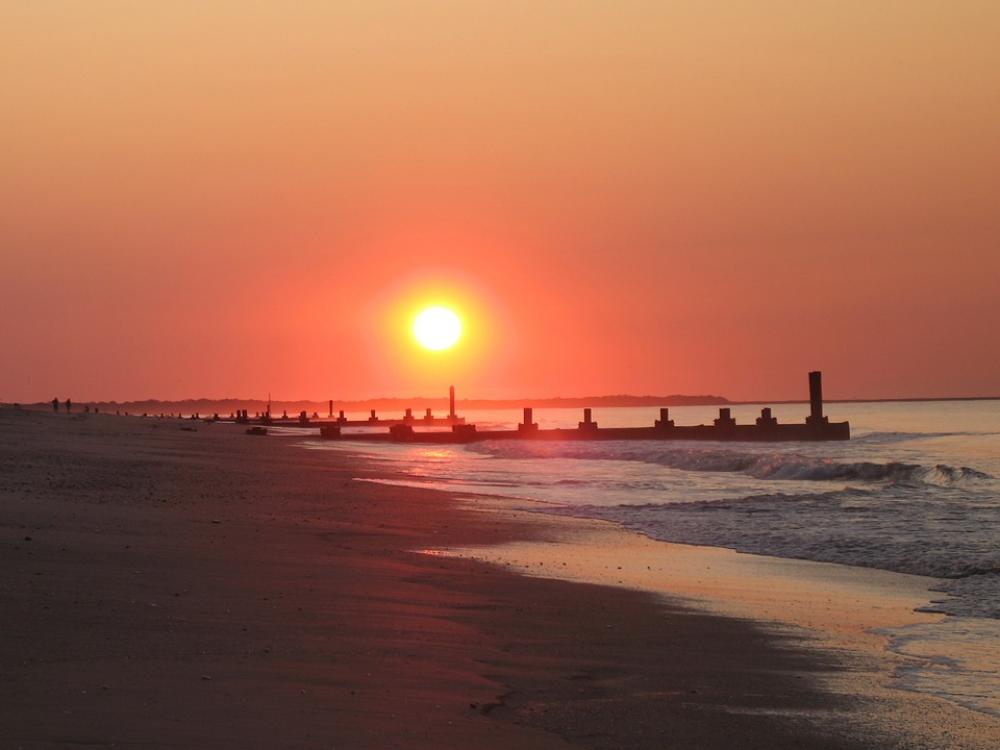 Sunrise Ocean Beach Shoreline Cape May Shore Sunrise Ocean Beach Shoreline Cape May Shore