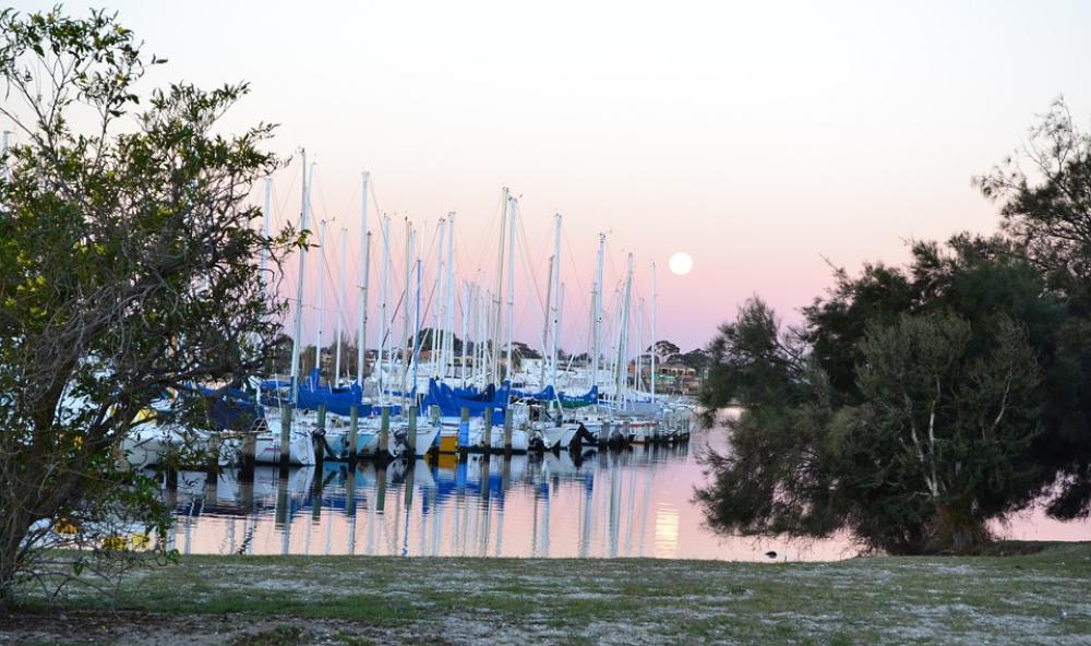 Sunset Australia Yachts Water Yacht Harbor Boat Sunset Australia Yachts Water Yacht Harbor Boat