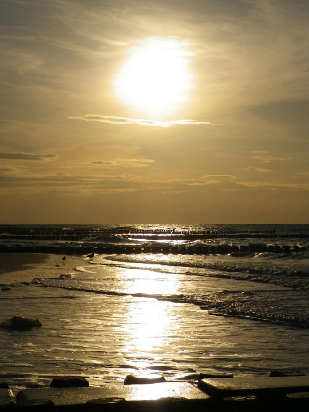 Sunset Baltic Sea Evening Sky Sunset Baltic Sea Evening Sky