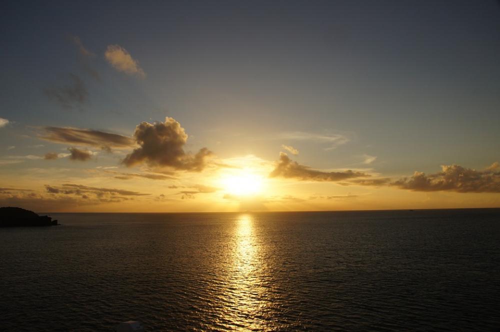 Sunset Sea Caribbean Sunset Sea Caribbean