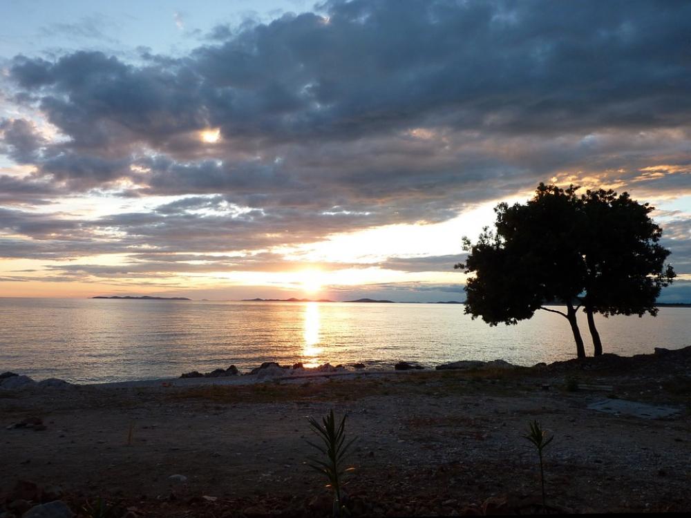Sunset Croatia Landscape Twilight Abendstimmung Sunset Croatia Landscape Twilight Abendstimmung