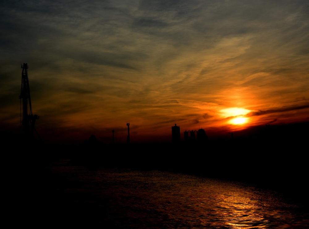 Sunset Sun Sky Cloud Water Red Lake Port Sunset Sun Sky Cloud Water Red Lake Port