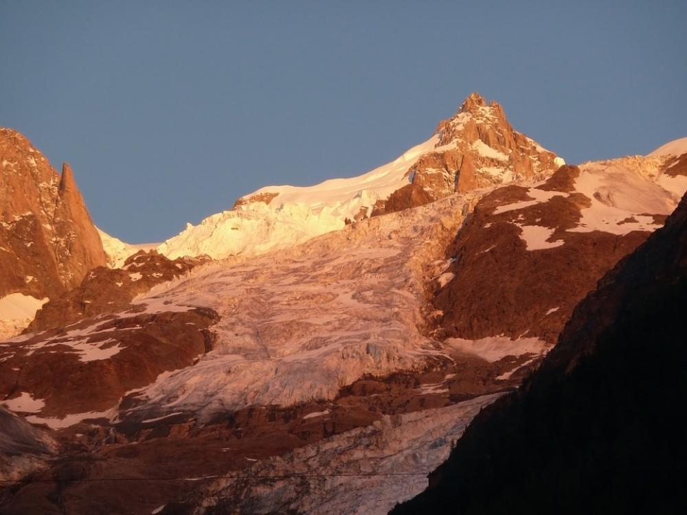 Sunset Mountain Glacier Ice Snow Brown Orange Sunset Mountain Glacier Ice Snow Brown Orange