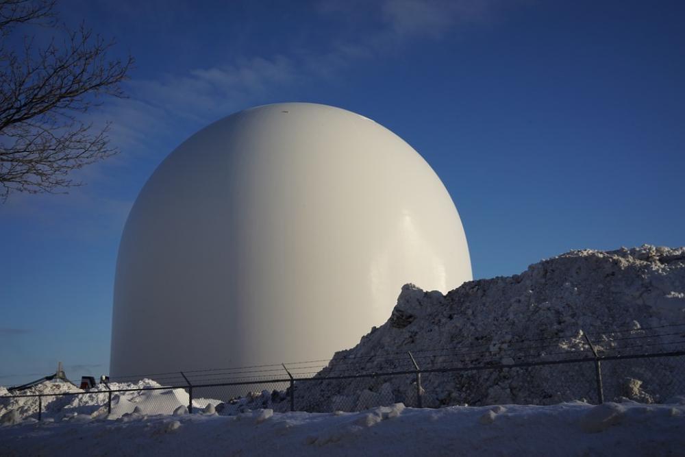 Tank Reservoir Basin Blue Sky Winter Snow Tank Reservoir Basin Blue Sky Winter Snow
