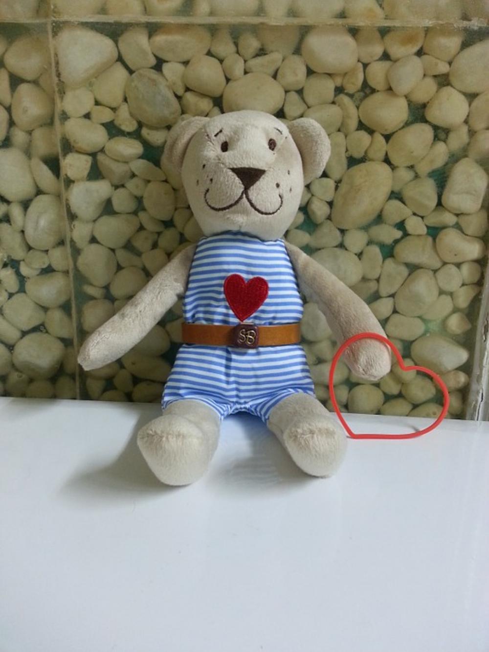 Teddy Bear Heart Childhood Toy Cute Happy Love Teddy Bear Heart Childhood Toy Cute Happy Love