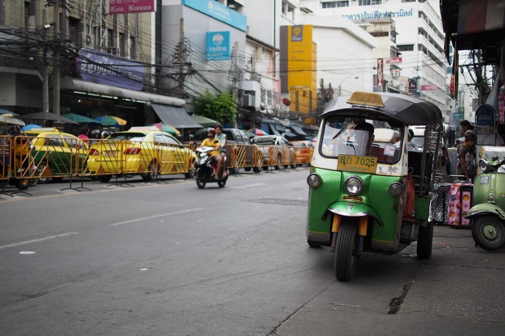 Thailand Bangkok Market China Town Road Traffic Thailand Bangkok Market China Town Road Traffic