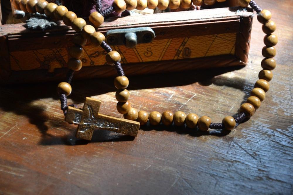 The Rosary Beads Christian Cross Jesus The Rosary Beads Christian Cross Jesus