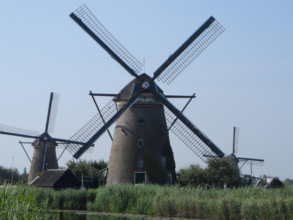 The Windmills Netherlands Landscape The Windmills Netherlands Landscape