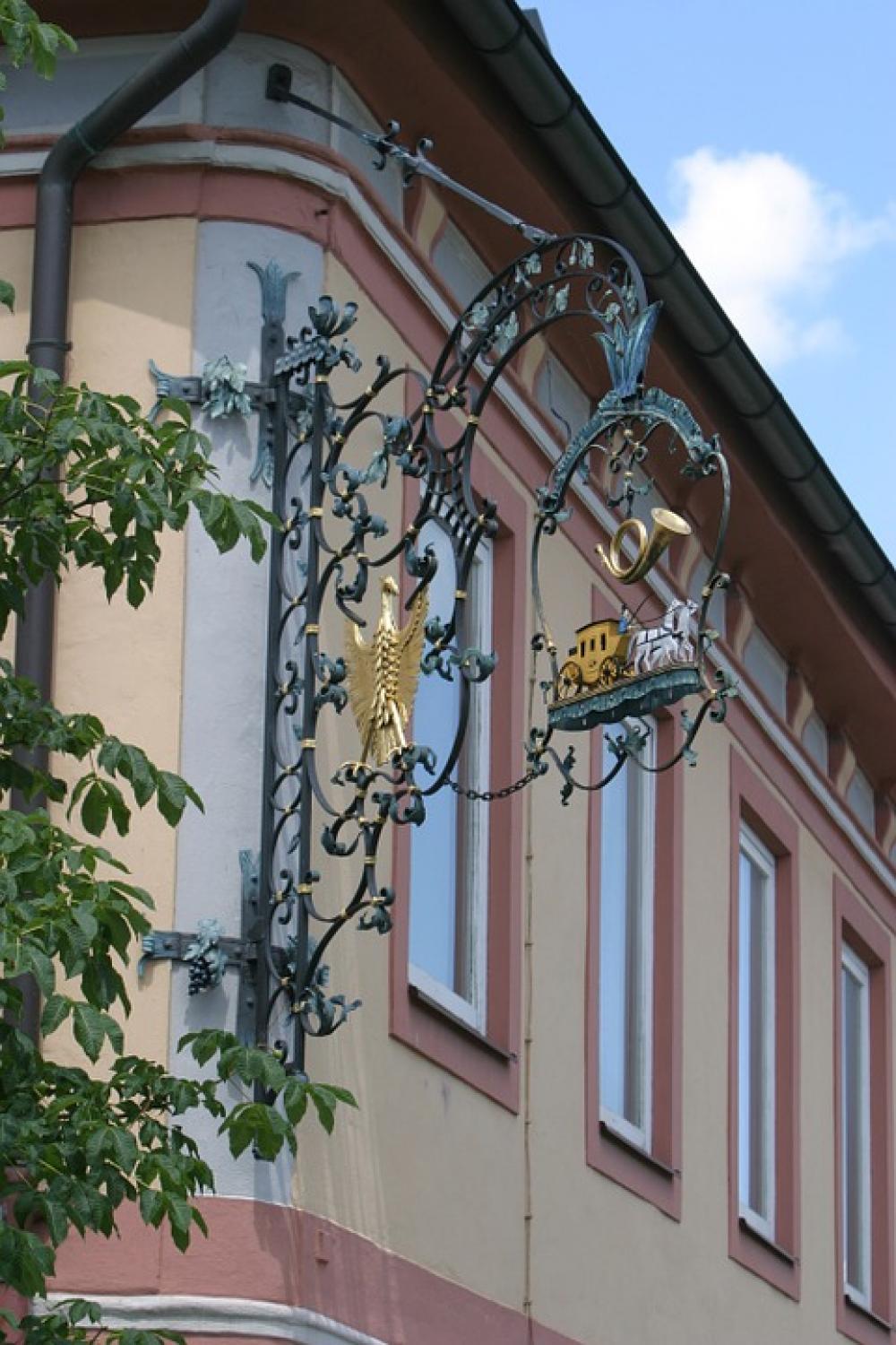 Thurn And Taxis Shield Hotel Sign History Berching Thurn And Taxis Shield Hotel Sign History Berching