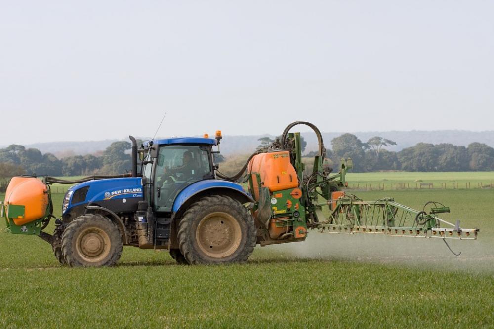Tractor Spraying Crop Spraying Crops Farmland Farm Tractor Spraying Crop Spraying Crops Farmland Farm