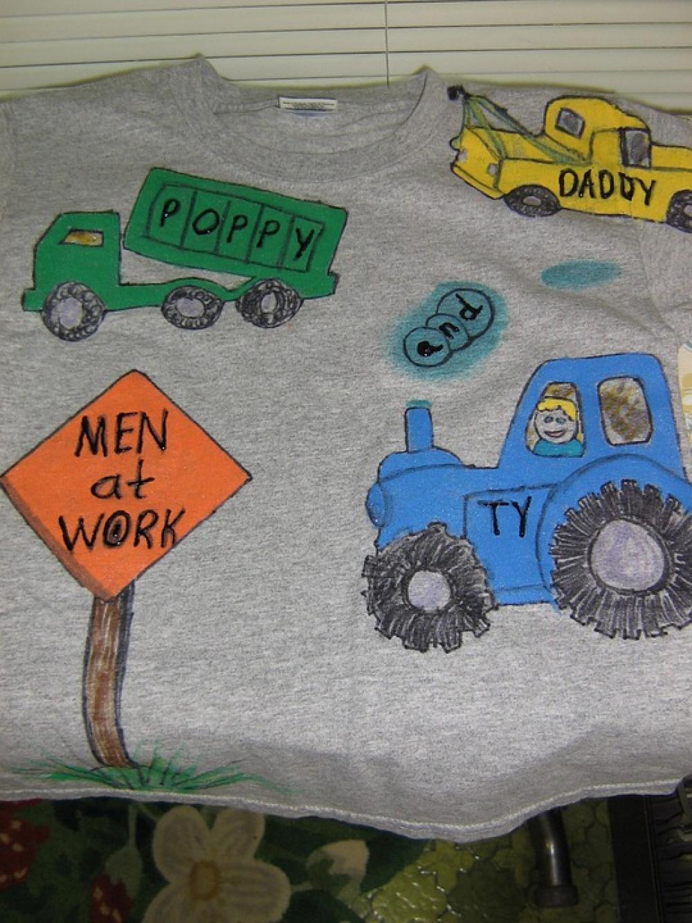 Tshirt T-Shirt Handicraft Work Craft Shirt Paint Tshirt T-Shirt Handicraft Work Craft Shirt Paint