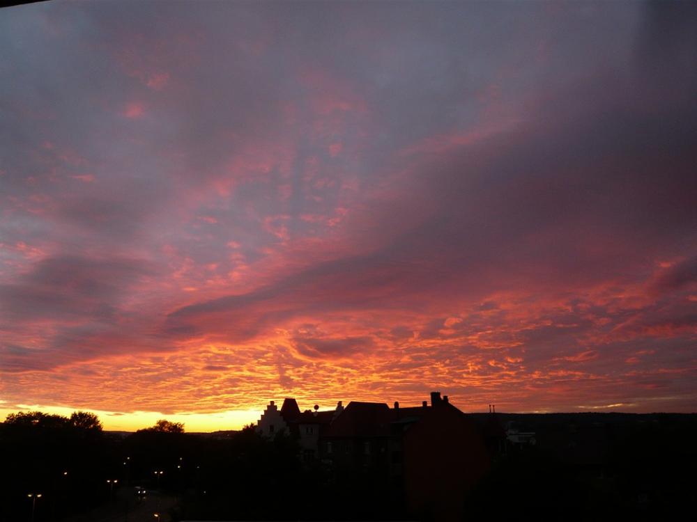 Ulm Sunset Clouds Sky Colorful Ulm Sunset Clouds Sky Colorful