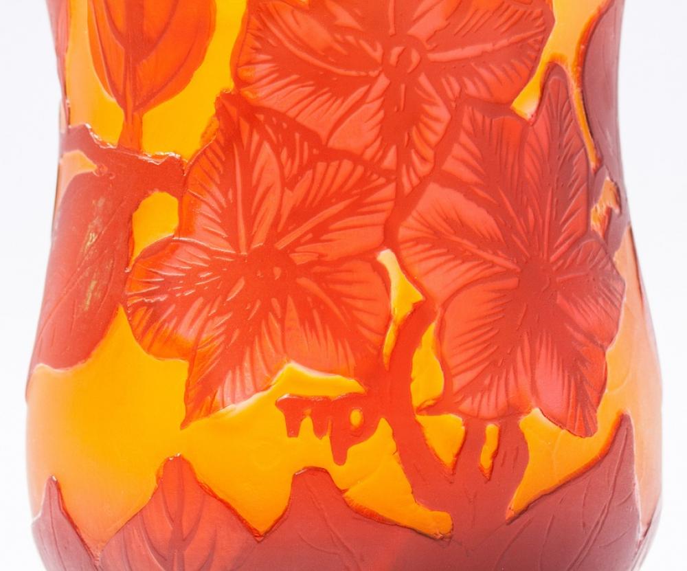 Vase Glass Émile Gallé Art Nouveau Glass Art Vase Glass Émile Gallé Art Nouveau Glass Art