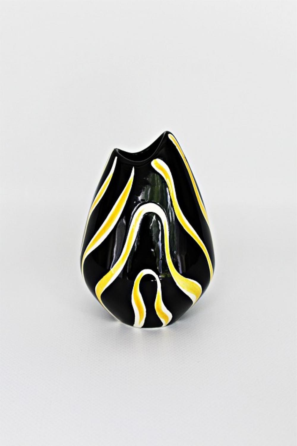 Vase Ceramic Style Design Art Decoration Black Vase Ceramic Style Design Art Decoration Black
