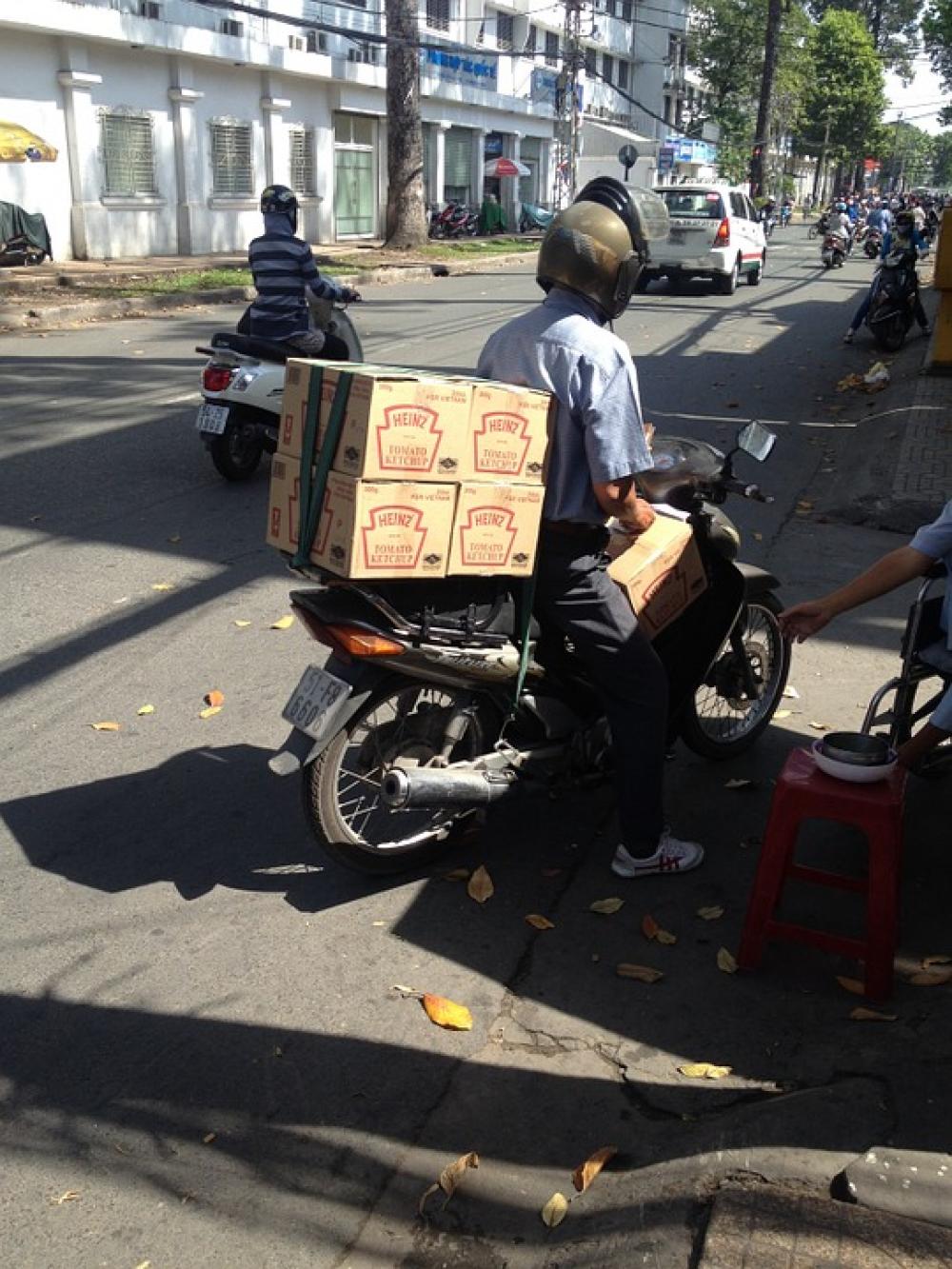 Vietnam Saigon Ho Chi Minh Heinz Ketchup Scooter Vietnam Saigon Ho Chi Minh Heinz Ketchup Scooter