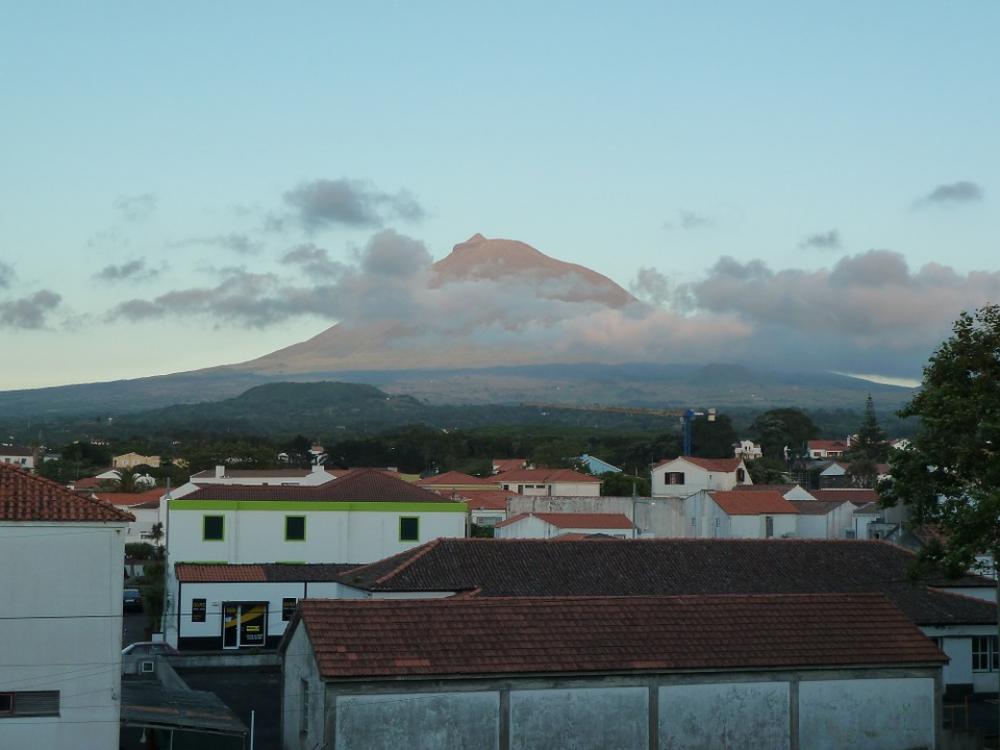 Volcano Pico Azores Village Landscape Nature Volcano Pico Azores Village Landscape Nature