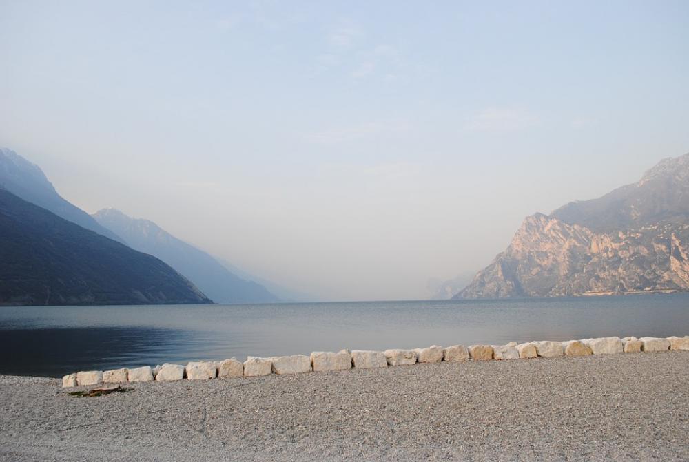 Water Lake Garda View Mood Sky Blue Horizon Water Lake Garda View Mood Sky Blue Horizon