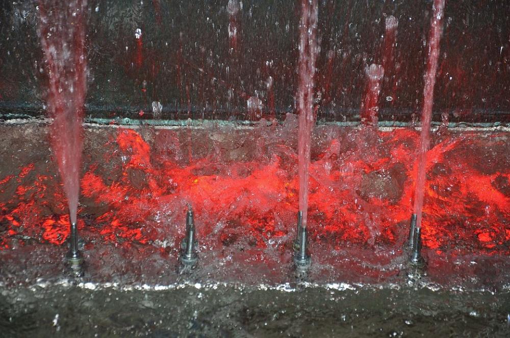 Water Fountain Illuminated Colorful Water Games Water Fountain Illuminated Colorful Water Games