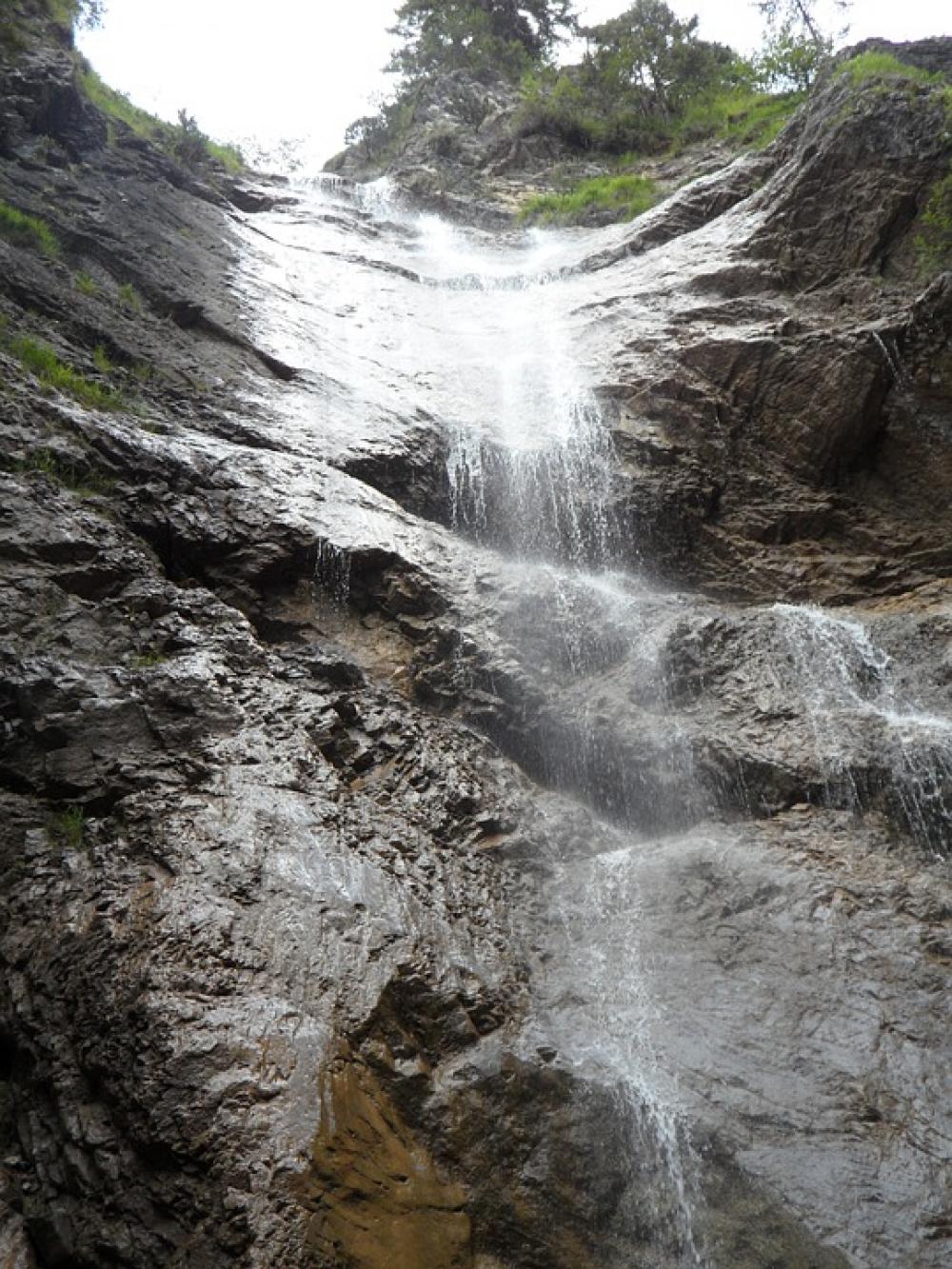 Waterfall High Water Mountains Flow Alpine Waterfall High Water Mountains Flow Alpine