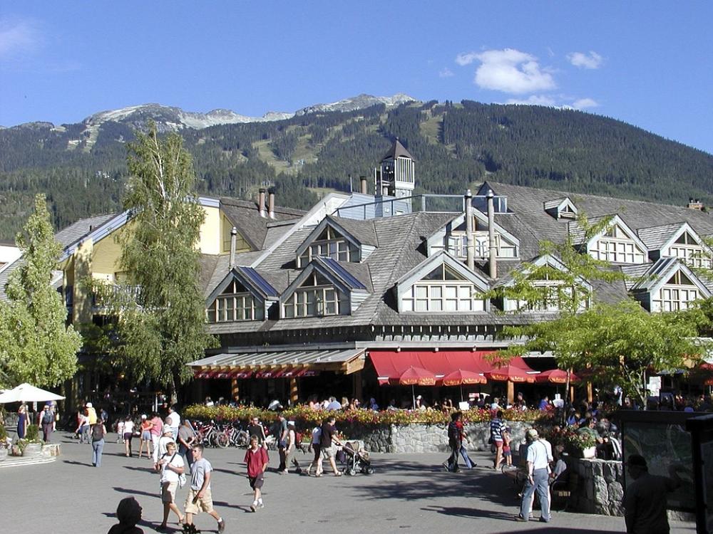 Whistler Village British Columbia Canada Buildings Whistler Village British Columbia Canada Buildings