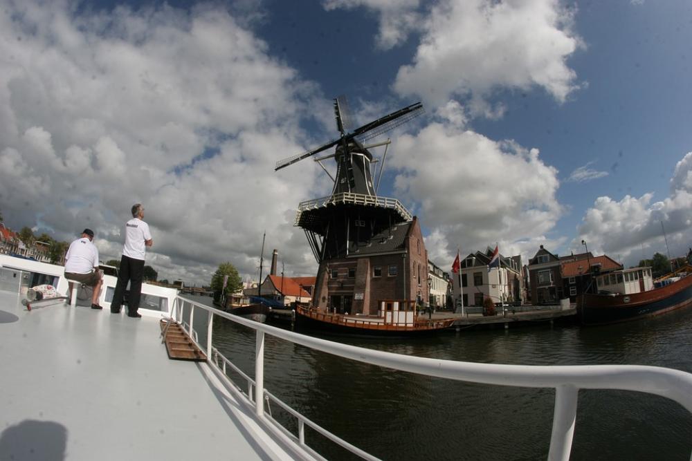 Windmill Ship Netherlands Holland Friends Water Windmill Ship Netherlands Holland Friends Water