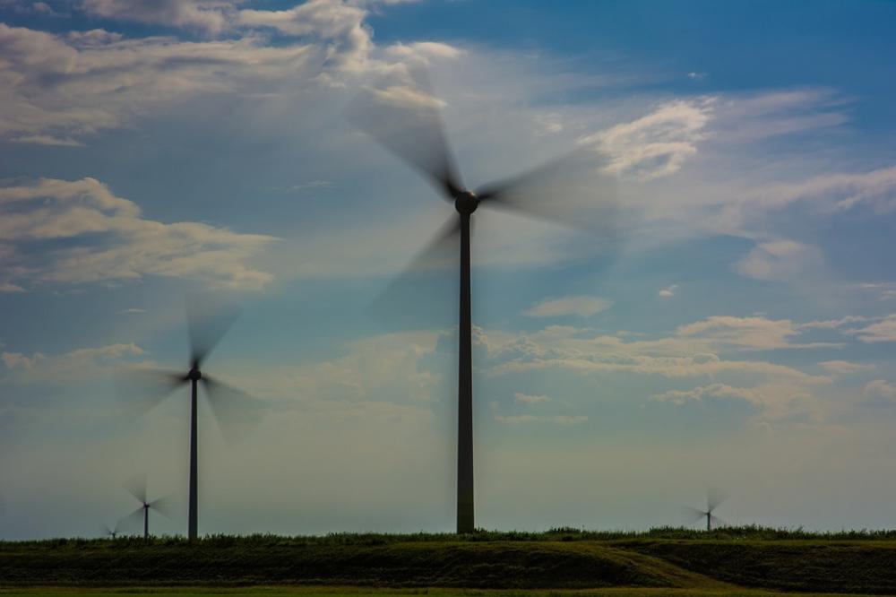 Windmill Sky Green Energie Wind Energy Blue Windmill Sky Green Energie Wind Energy Blue