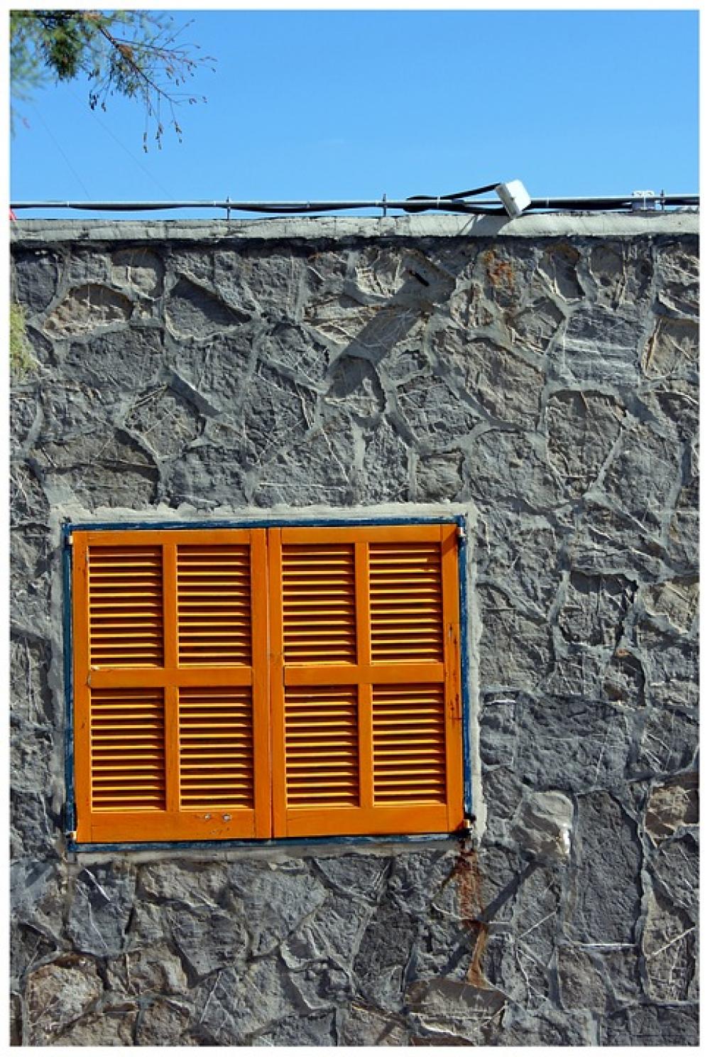 Window Yellow Window Frames Wood House Lamellar Window Yellow Window Frames Wood House Lamellar