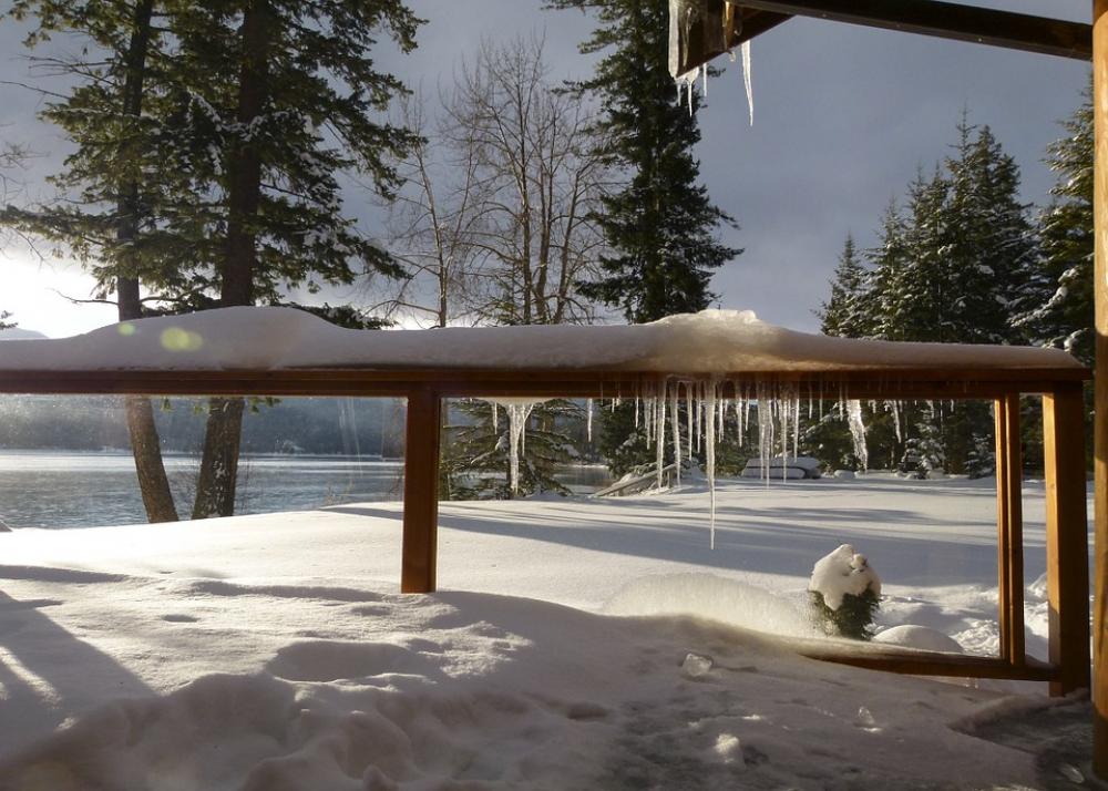 Winter Scenery Canim Lake British Columbia Canada Winter Scenery Canim Lake British Columbia Canada