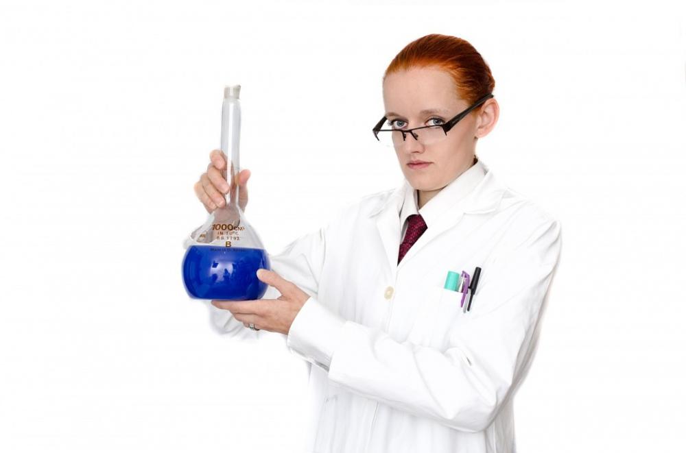 Woman Coat Girl People Laboratory Lab Glass Woman Coat Girl People Laboratory Lab Glass