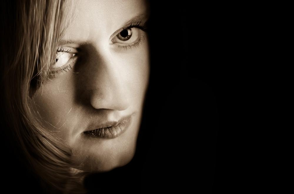 Woman Face Eyes Feeling Shadow Dark Skin Emotion Woman Face Eyes Feeling Shadow Dark Skin Emotion