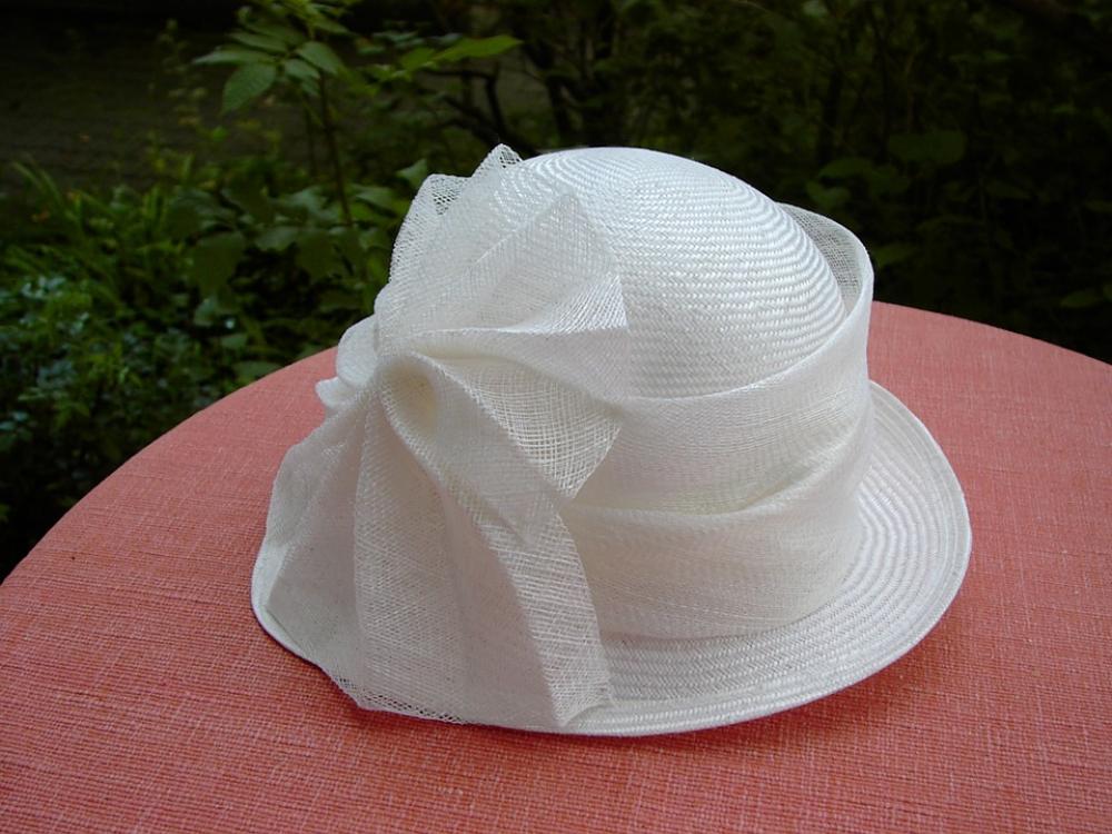 Women'S Hat White Hat Loop Elegant Wedding Women'S Hat White Hat Loop Elegant Wedding