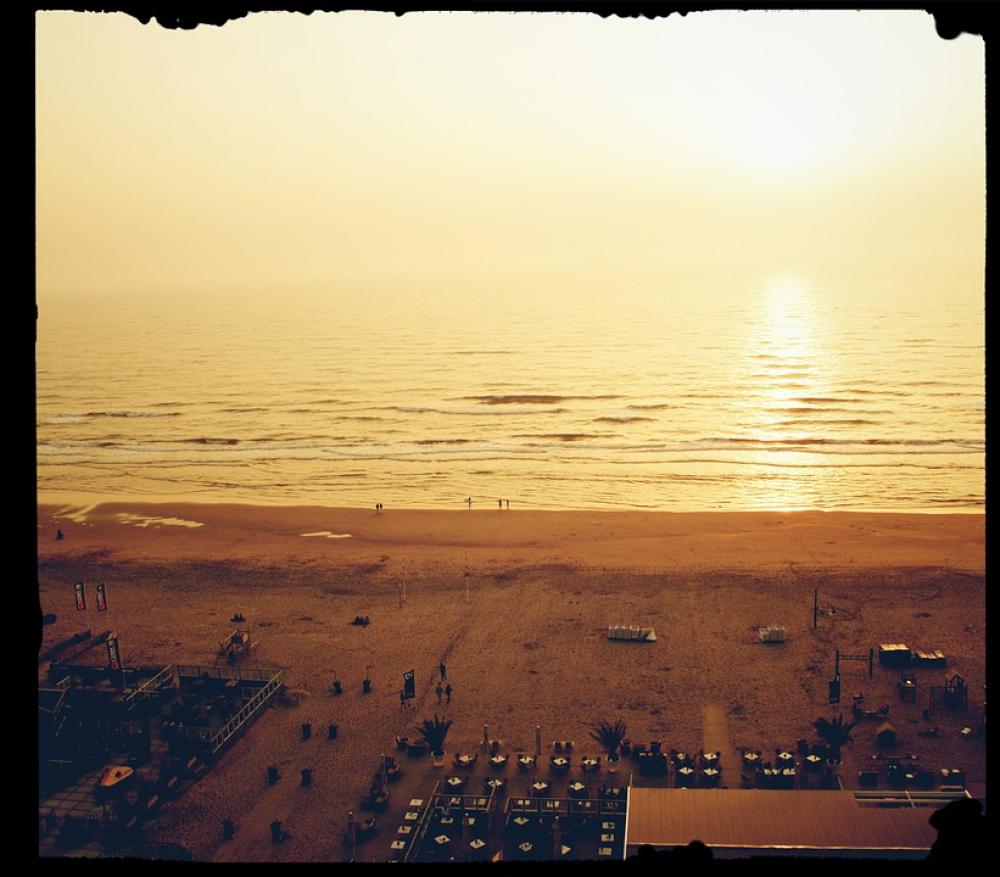 Zandvoort Sea Sunset Beach Water Zandvoort Sea Sunset Beach Water