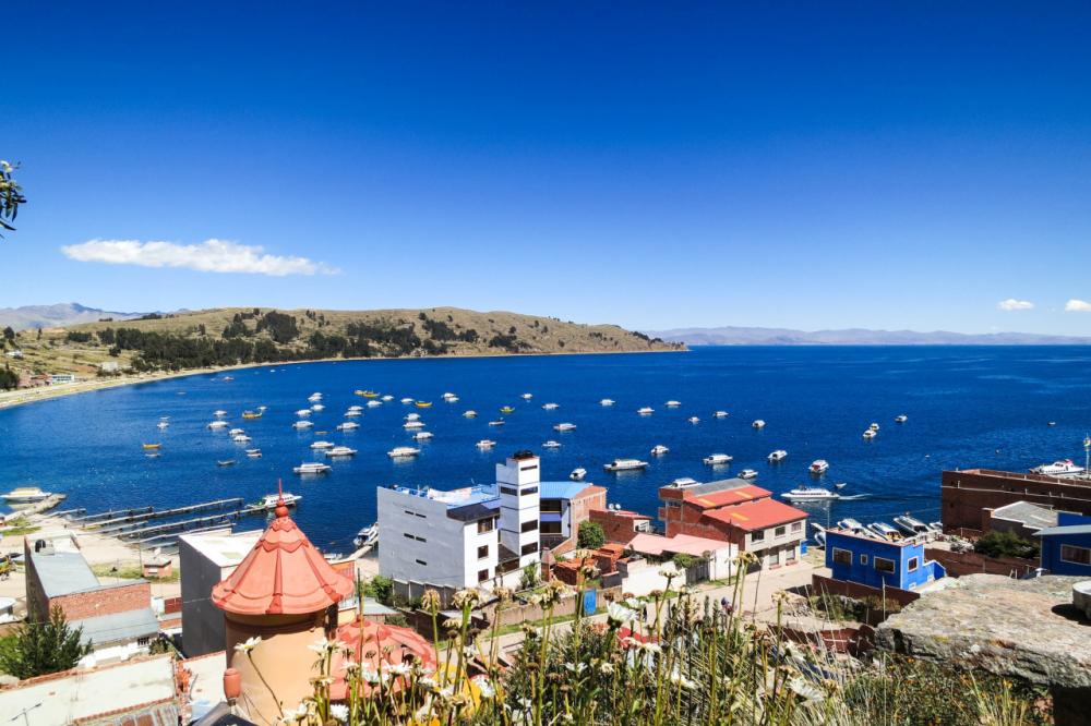 View of Lake Titicaca, Copacabana, Bolivia View of Lake Titicaca, Copacabana, Bolivia