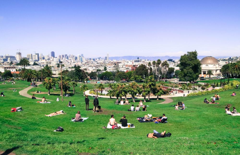 Mission Dolores Park, San Francisco. Mission Dolores Park, San Francisco.