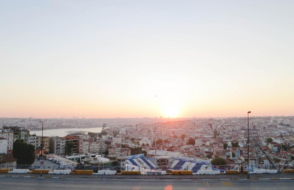 Sunset in Istanbul, Turkey. Sunset in Istanbul, Turkey.
