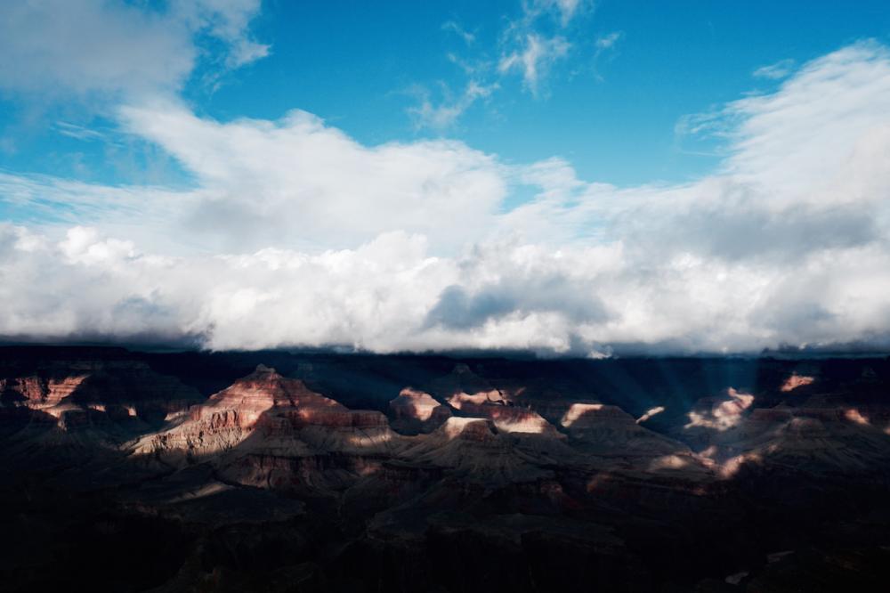 Clouds clearing over Grand Canyon, Arizona, USA Clouds clearing over Grand Canyon, Arizona, USA