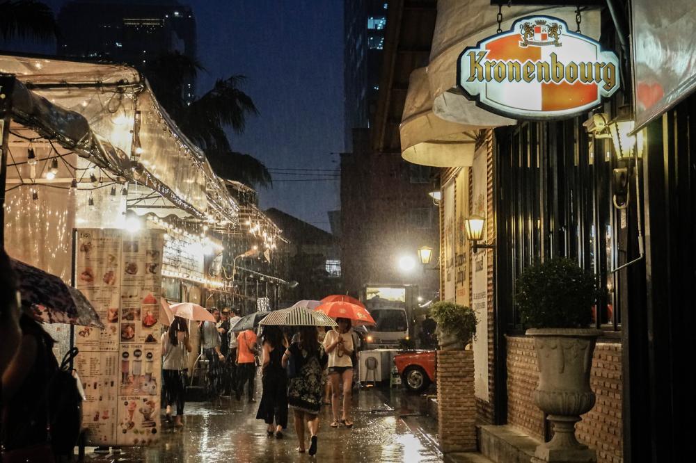 Rain in Bangkok, Thailand. Rain in Bangkok, Thailand.
