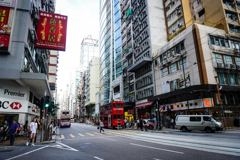 Hong Kong pedestrian crossing. Hong Kong pedestrian crossing.