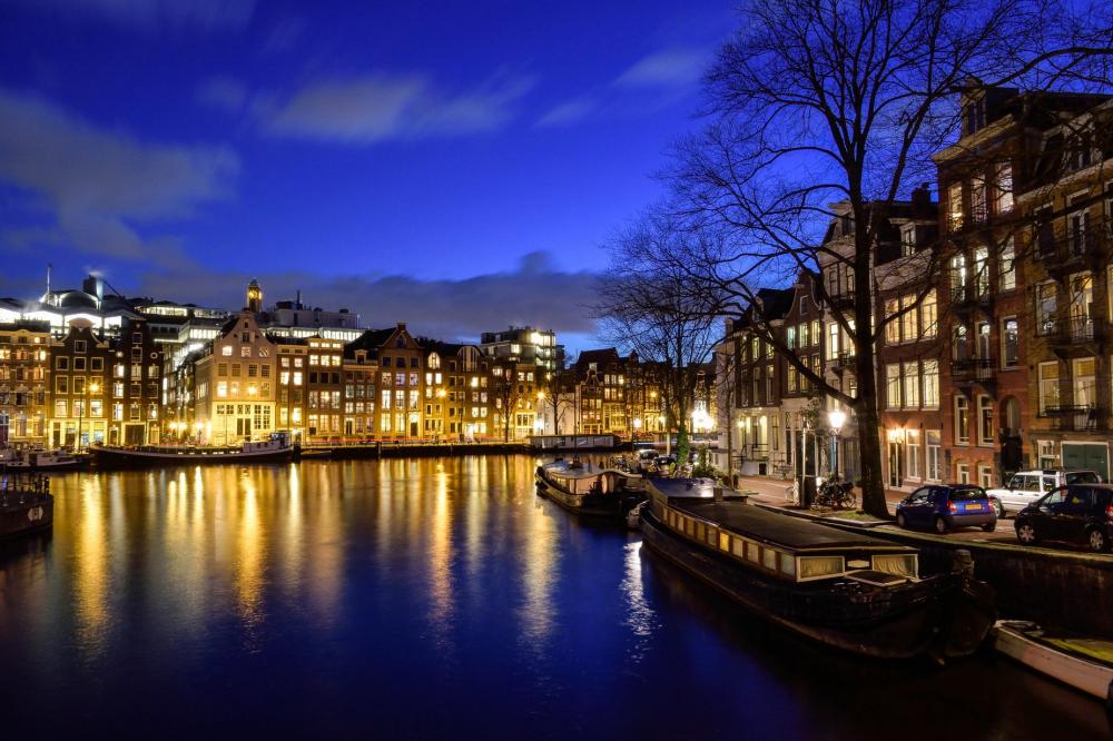 Calm Water In European City Photo Calm Water In European City Photo