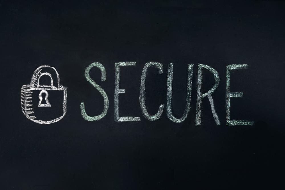 Chalk Board Secure Sign Photo Chalk Board Secure Sign Photo